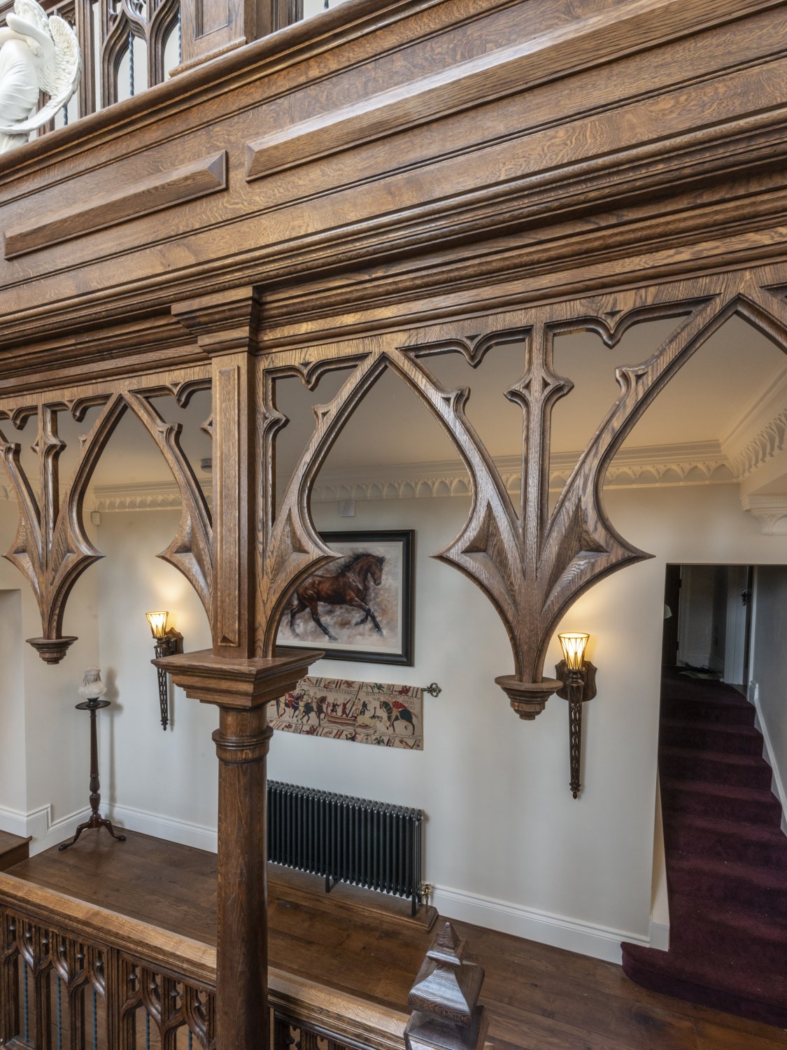 Stuart Interiors Gothic Oak Staircase